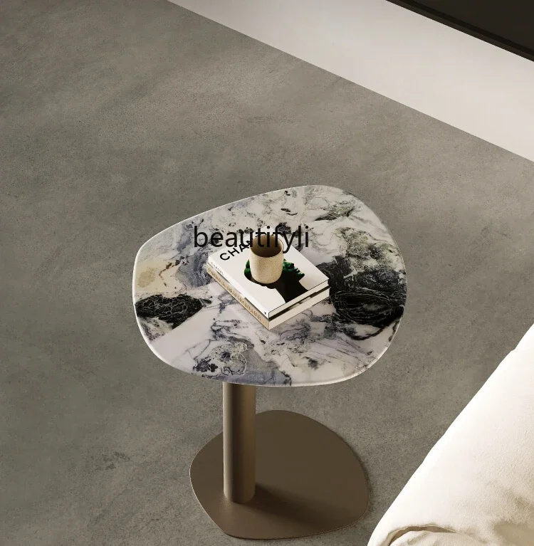 

Modern light luxury sofa, a few designer marble corners, a few high-end living room, small round table