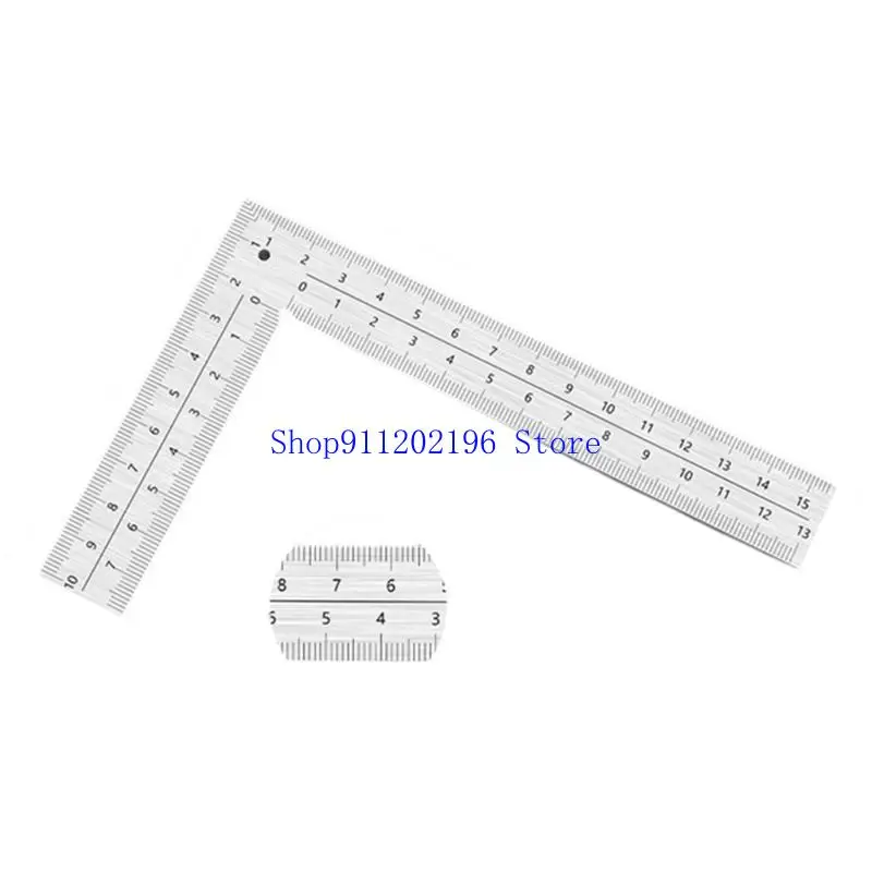 

P82A Stainless Steel L Square Ruler Metal Square Woodworking Measurements Tool
