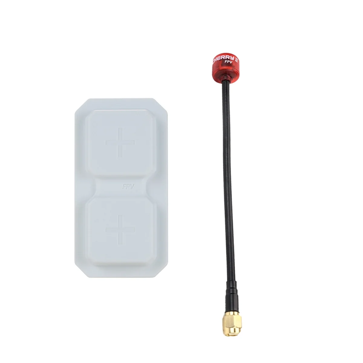 A10I For RANGE PLUS 2X 5.8G Directional Dual-Unit Antenna+Cherry2nd Gen Antenna LHCP SMA 11dBi for RC FPV Drone Parts White