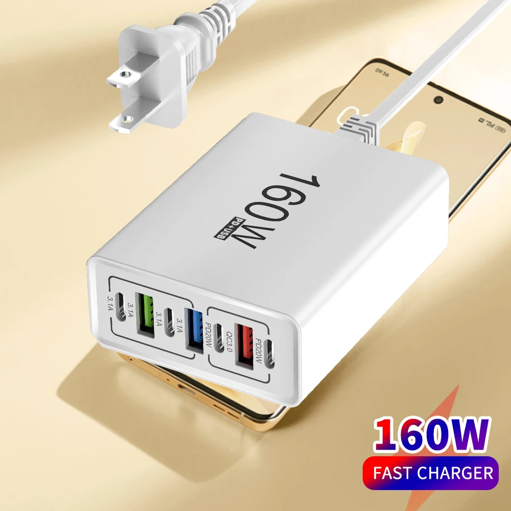 160W 7Ports Usb Cha…