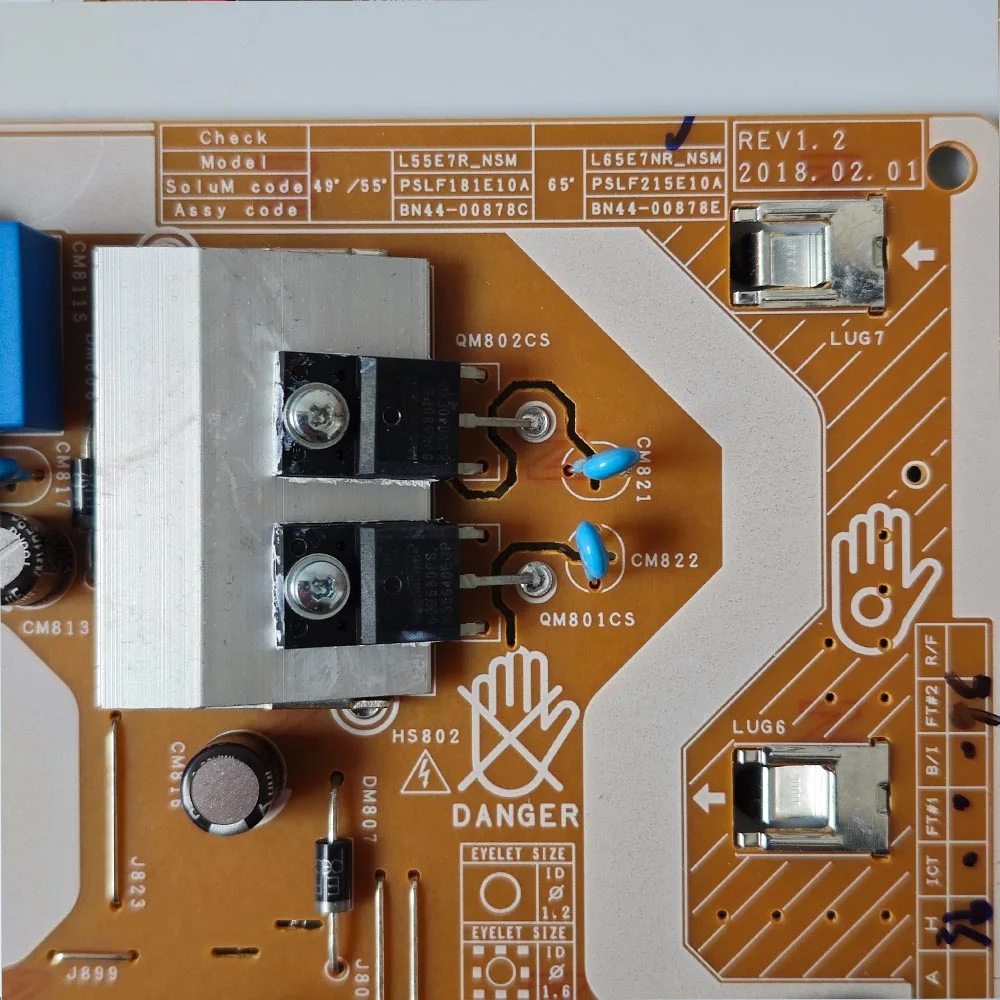 Placa de fuente de alimentación de TV BN44-00878E l65e7nr _ NSM para UN65NU8500F, QN65Q6FNAV, UN65NU800DFXZA, QN65Q65FNF, QN65Q6FNAFXZA, UN65NU8000FXZA