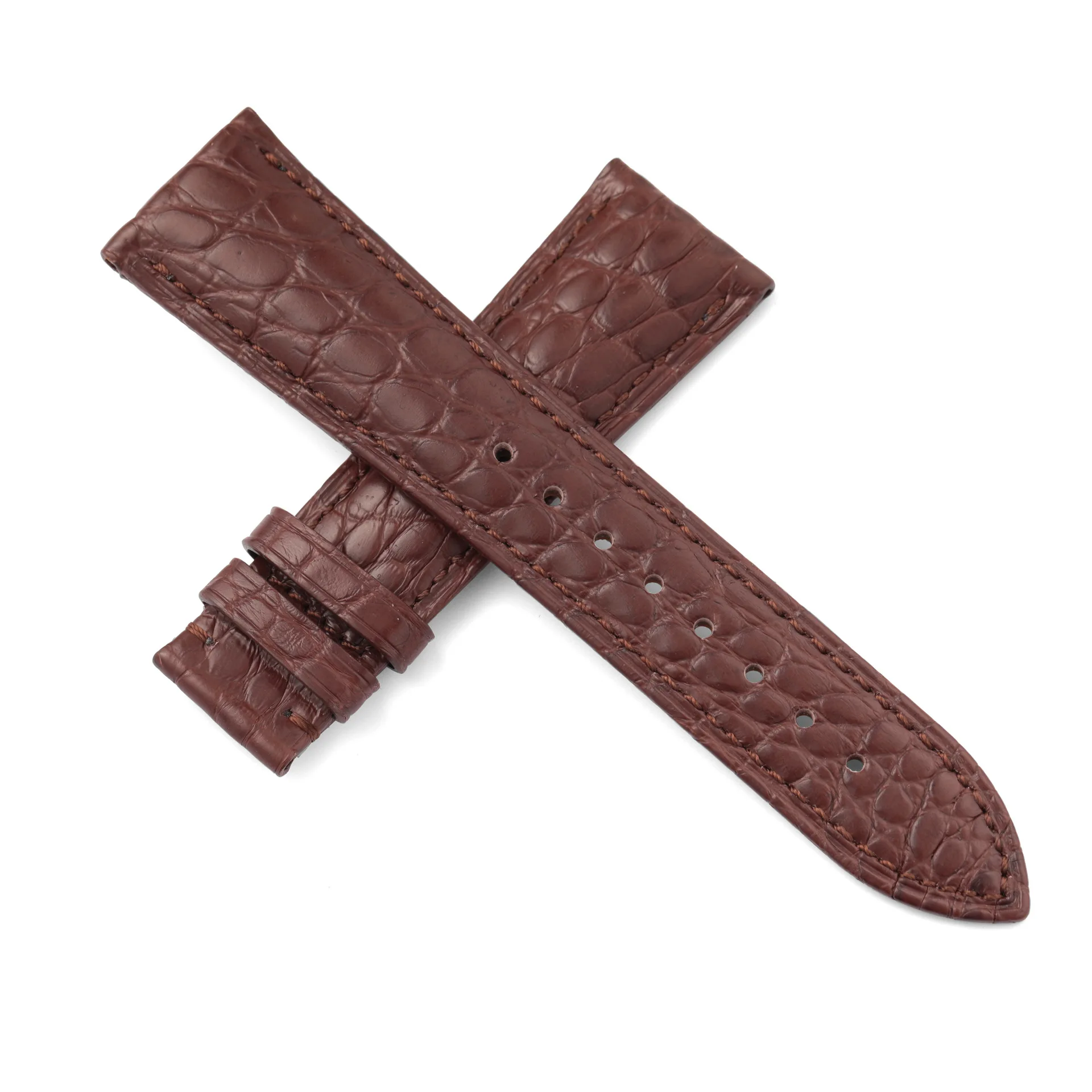 UTHAI American crocodile leather strap Universal 20mm 22 mm High end watch strap wear resistant Circular texture Wriststrap