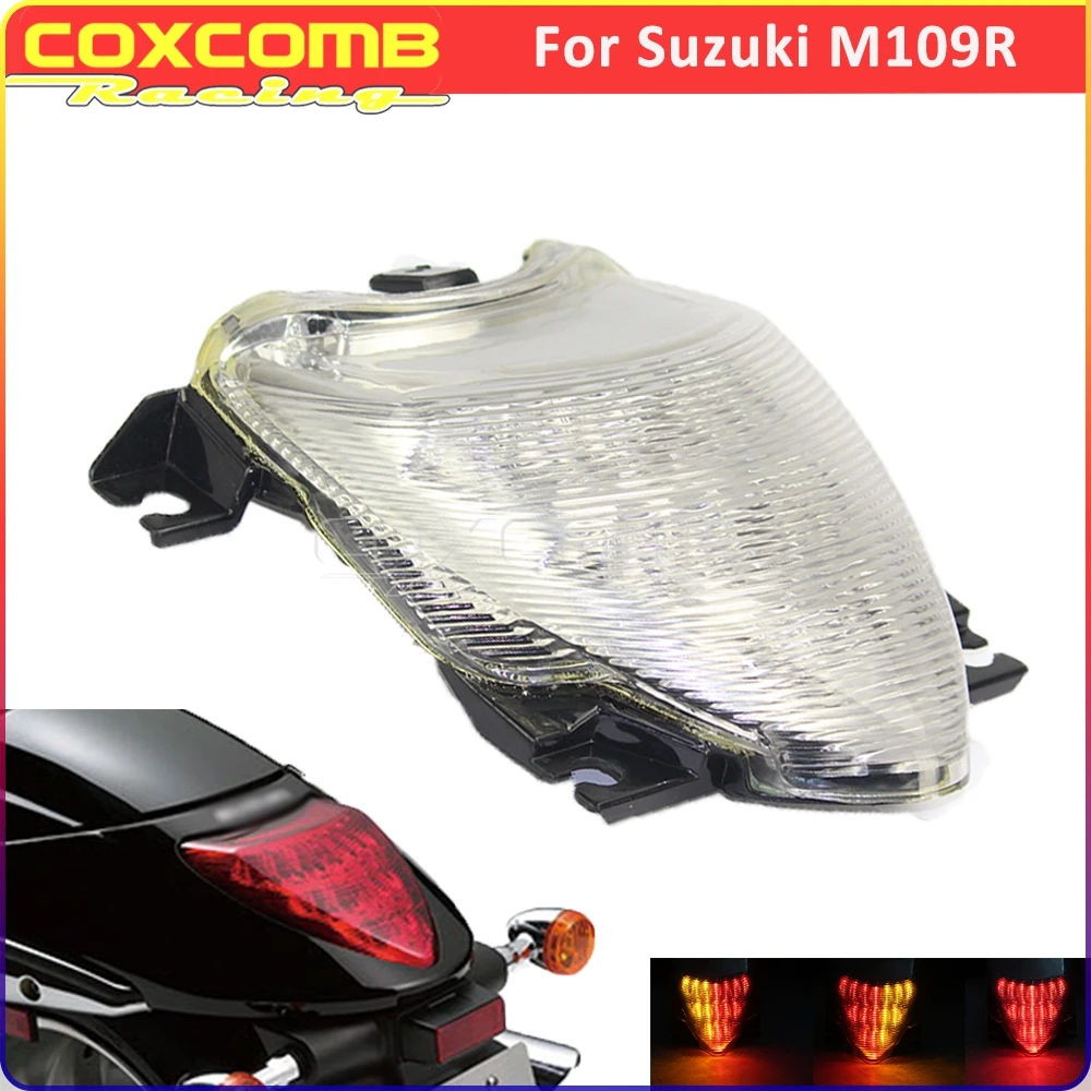 

LED Taillight Motorcycle Rear Turn Signal Light For Suzuki Boulevard M109R VZR1800 M1800R Tail Lamp Integrate Indicator 2006-19
