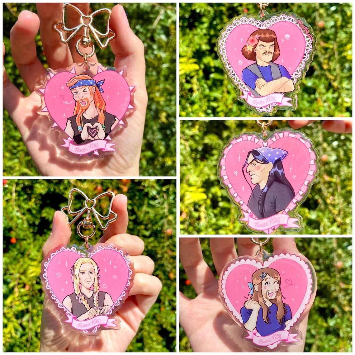 MTL Valentines Keychains Acrylic Epoxy Collectible Nathan Explosion Pickles the Drummer Toki Wartooth Skwisgaar Skwigelf