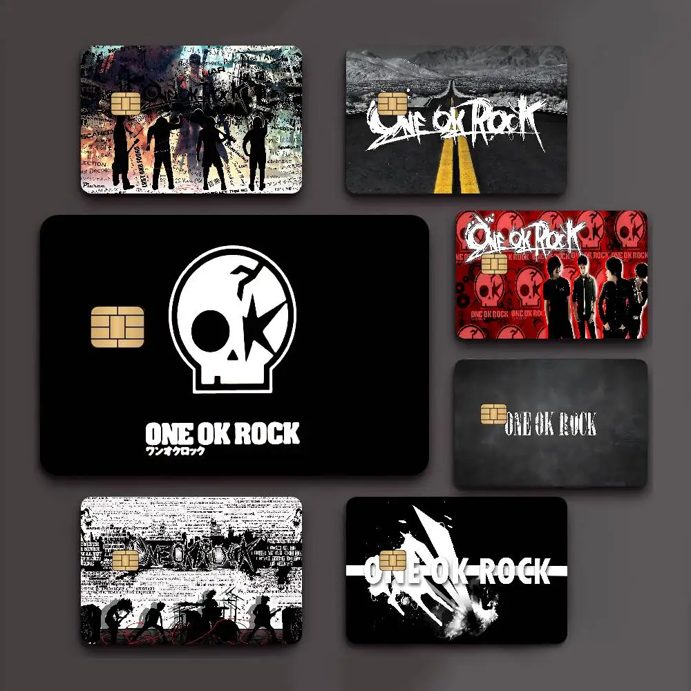 ONE OK ROCK logo 2024 Anime Cartoon Skin Stickers Film Tape Case for Big Credit Debit Card Front Side
