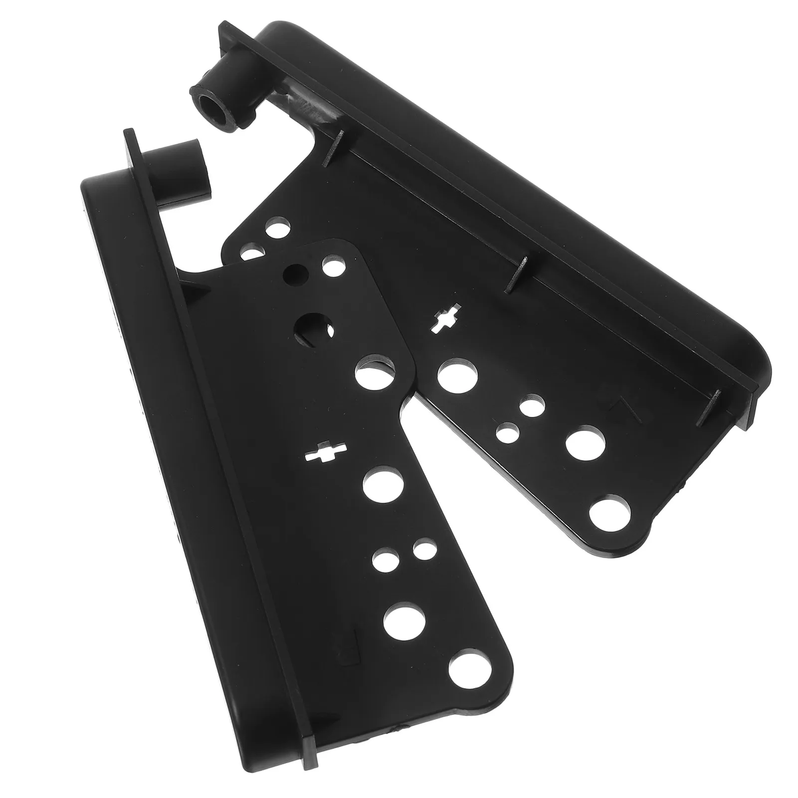 2 Pcs Dash Stereo Mounting Installation Bezel Brackets Frame ABS Trim Car Accessories