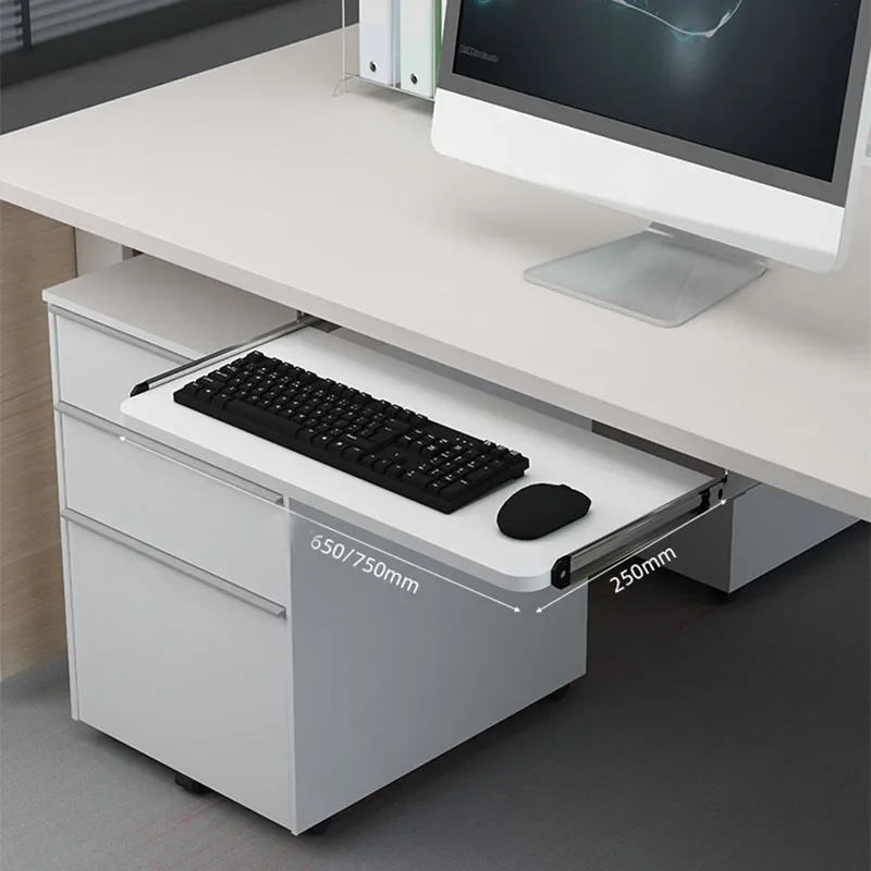 انزلاق تحت المكتب علبة لوحة المفاتيح انزلاق خارج حامل لوحة المفاتيح درج مكتب عمل موسع صينية الكمبيوتر للكمبيوتر تحت المكتب #1