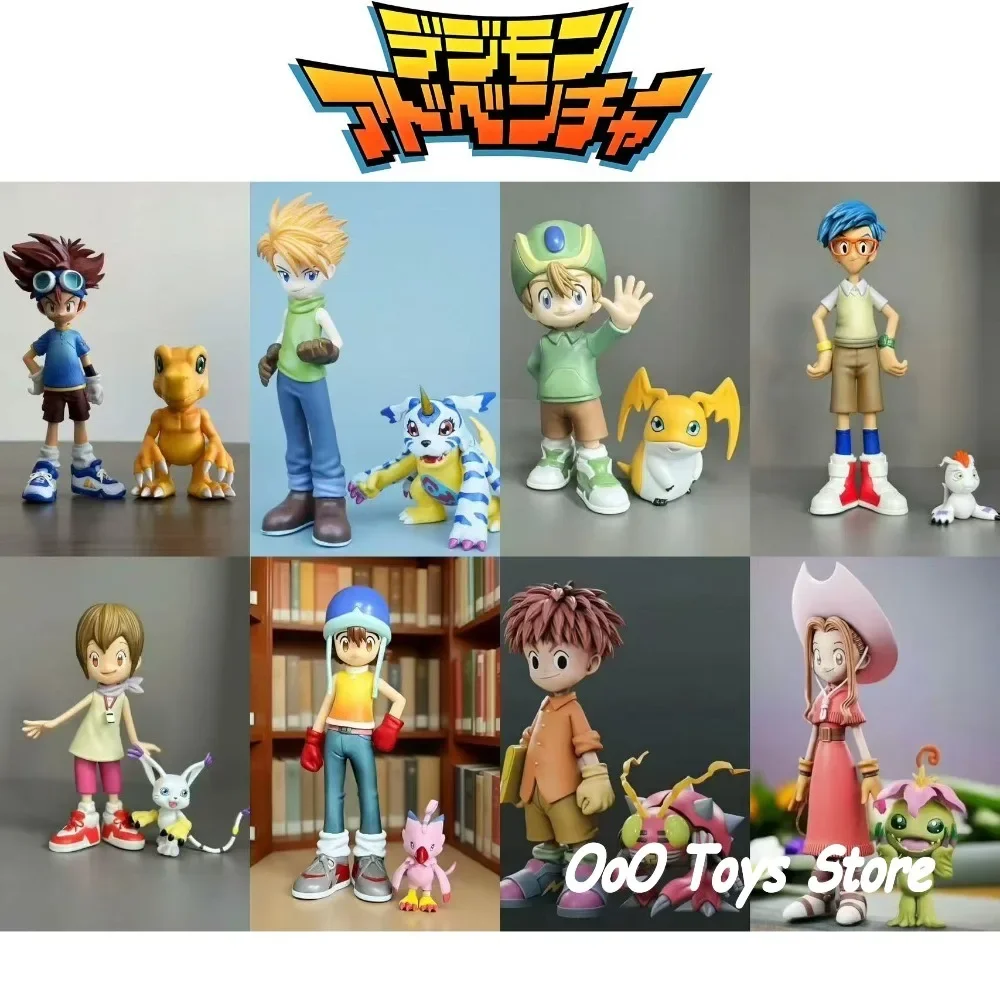 Anime Digimon Adventure Figures Eight Main Characters Action Figure Pvc Statue Collection Model Toys Gifts 5-16cm