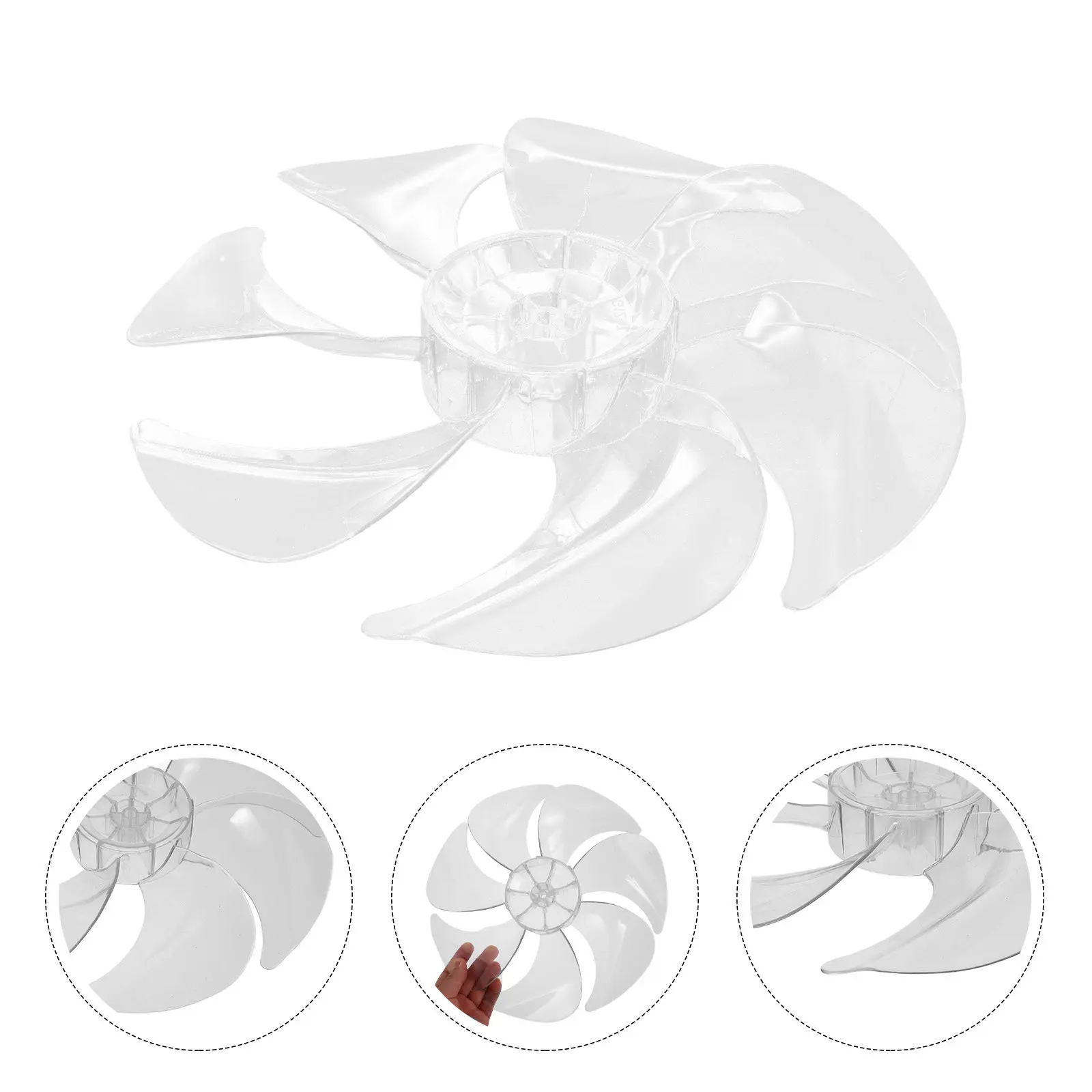 

Electric Fan Accessories Blade Portable Fans Parts Bathroom Replacement Plastic Blades