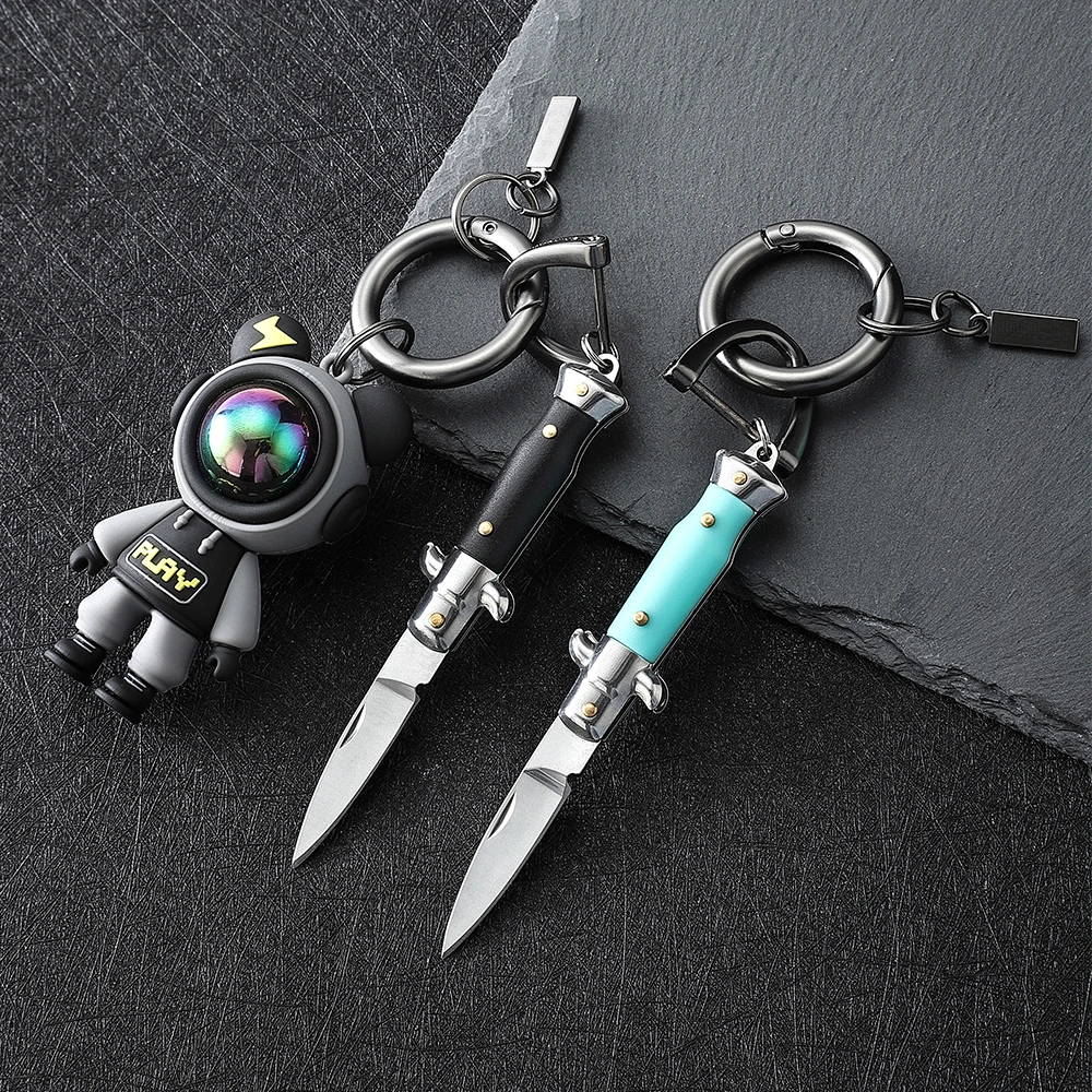 Portable Folding Mini Pocket Knife Multifunction Keychain Pendant Camping Outdoor Small Knives Cutter Opener Unpacking Hand Tool