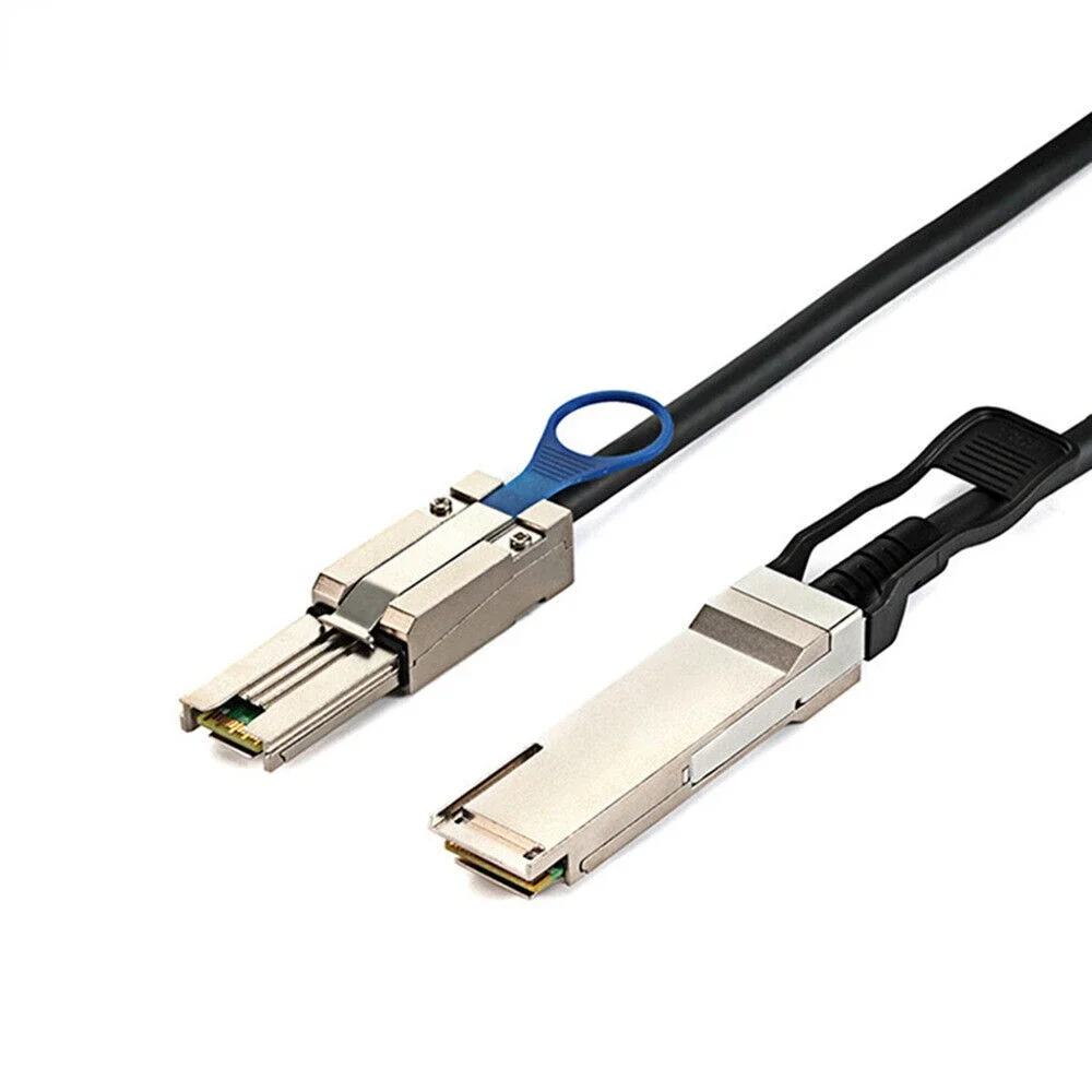 High-Speed QSFP 40g SFF-8436 to MiniSAS HD SFF-8088 Adapter Cable for DS4243 and DS4246