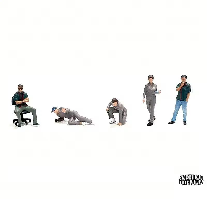 Aksesoris Model Kendaraan 1:64 Model Top Tuners/Muscle Mechanics/The Fanatics/Speed Cop/Highway Patrol/Gentlemwens Club