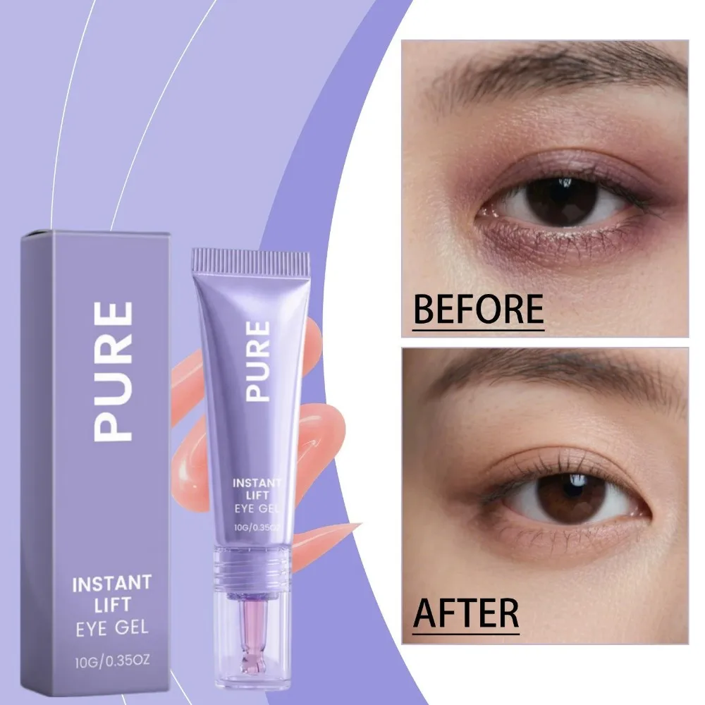 PURE Instant Lift Eye Gel Collagen Infused Hydrating Eye Cream Improve Dark Circles Smooth Nourish Moisturize Eye Surrounding