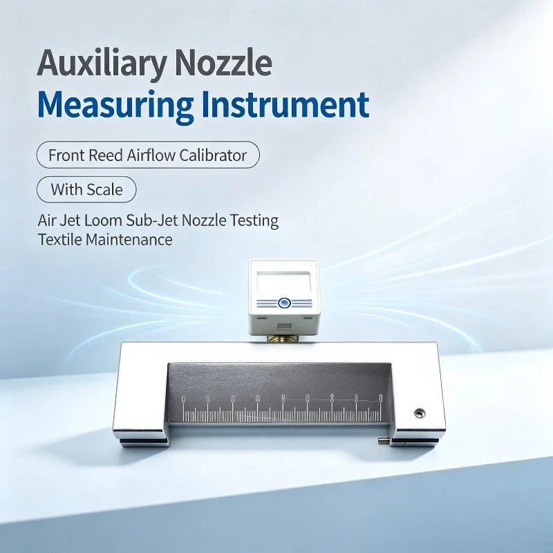 Air Jet Loom Auxiliary Nozzle Measuring Instrument, Front Reed Airflow Direction Calibrator with Scale for Nozzle Testing