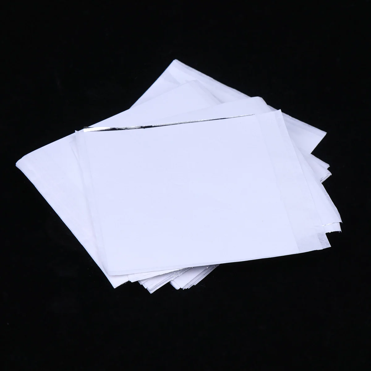 

100 Sheets 9x9cm Imitation Silver Foil Sheet for Gilding Art Craft Painting Frames Manicure Clay Decorative Use