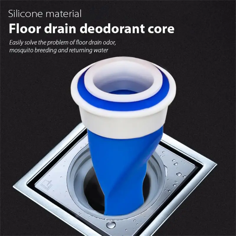 5pcs Bathroom Odor-proof Floor Drain Leak Core Silicone Down The Water Pipe Draininner Sink Drain One Way Drain Valve Sewer Core