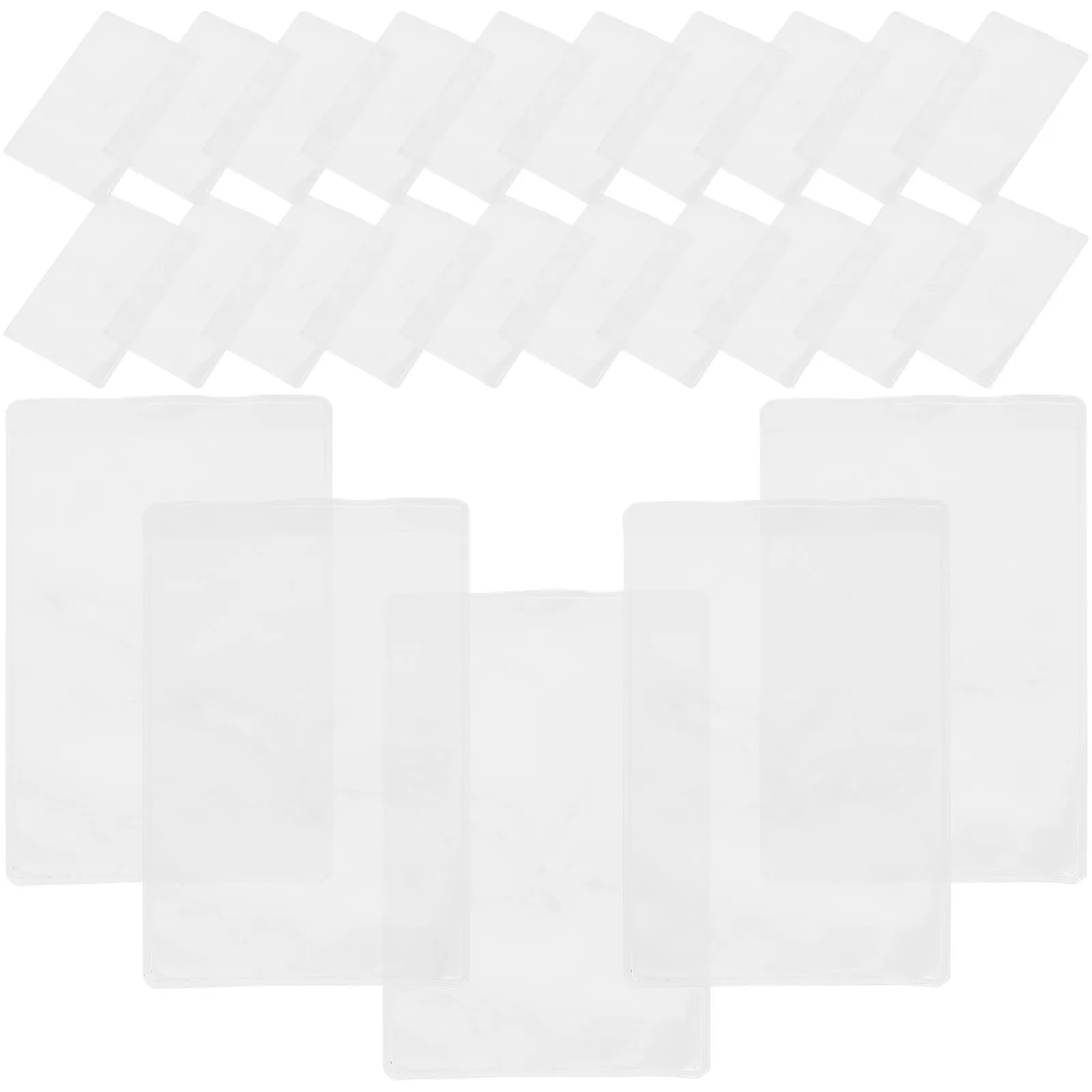 50Pcs Premium PVC Card Sleeves Board Game Card Storage Covers for Trading Cards Playing Cards Postcards Photos Easy-Slide