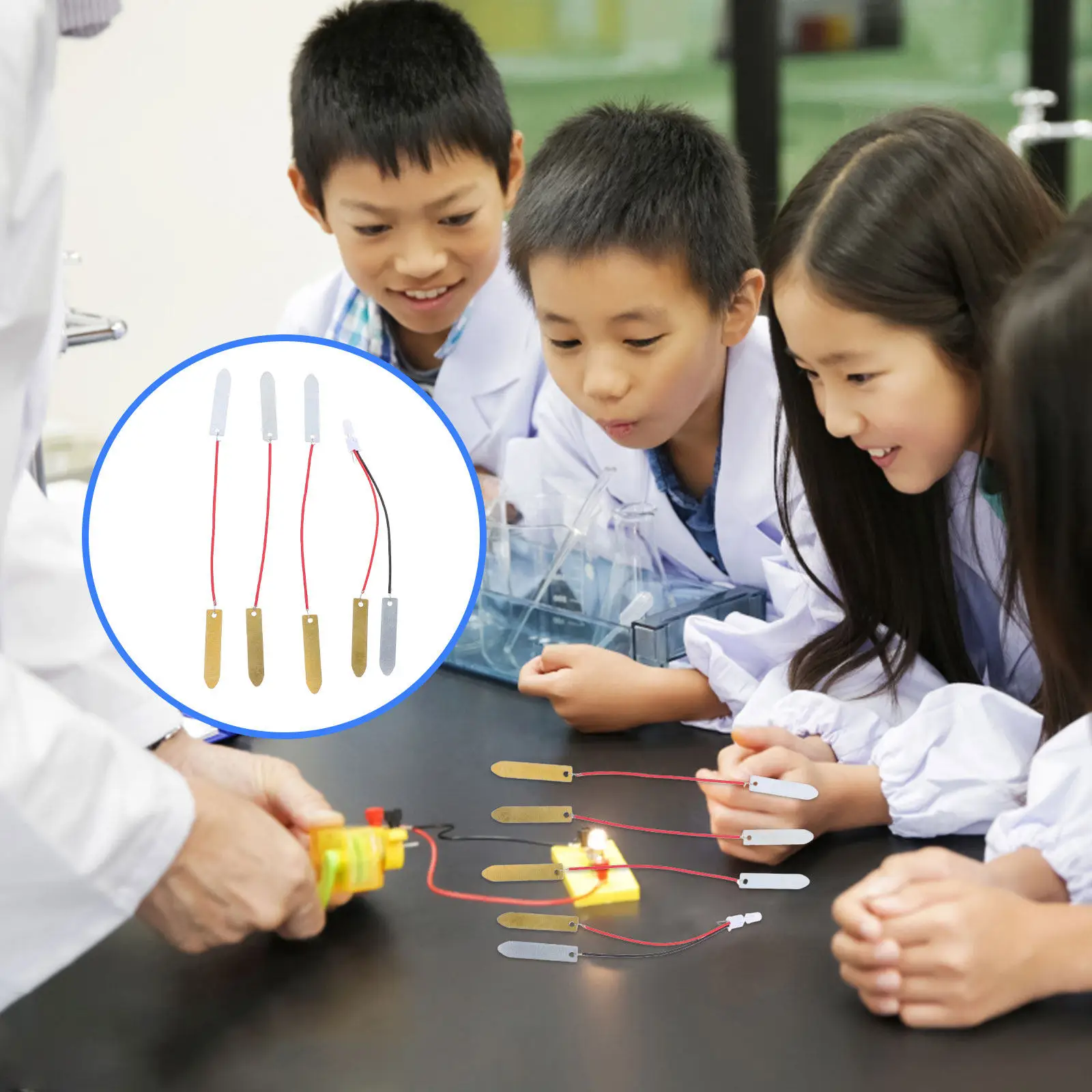 

1 Set Fruit Science Experiment Kit Orange Physics Learning DIY Electronics for Kids Home School Science Projects Circuit
