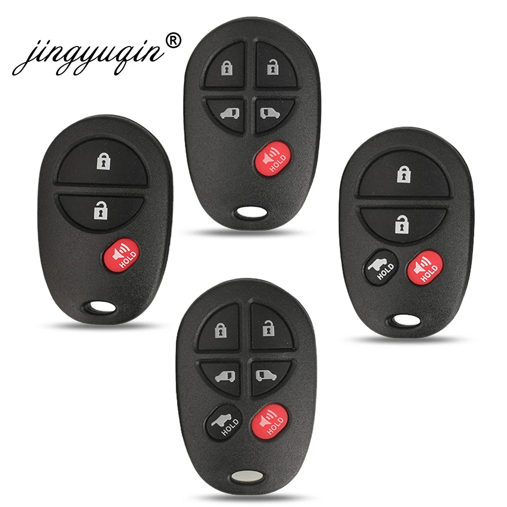 

Jingyuqin 3/4/5/6 кнопки дистанционного управления брелок оболочки для TOYOTA Sequoia Highlander Sienna Tacoma Tundra
