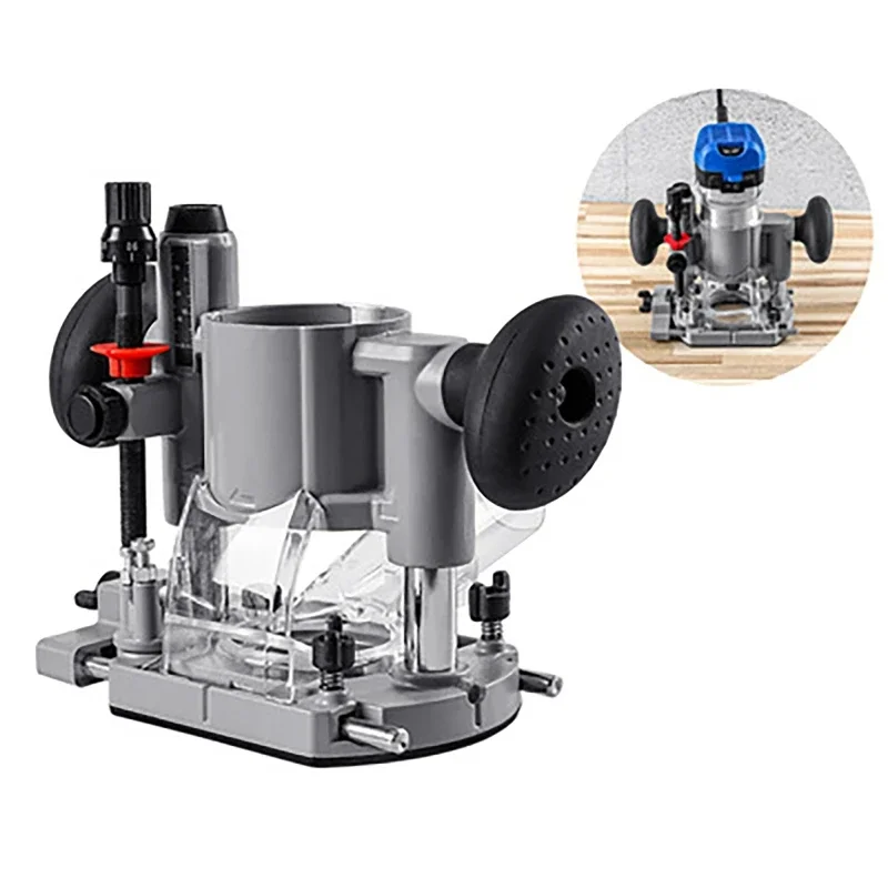 Press-in Dual Handle Edger Guards Compact Plunge Router Milling Trimming Machine Base for Electric Trimming Machine Power Tool