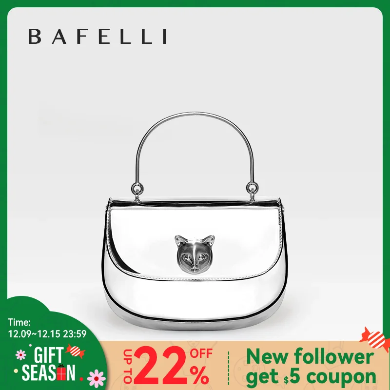 BAFELLI 2023 NEW WOMEN\'S HANDBAG CAT EVENING PURSE LUXURY BRAND DESIGNER STYLE FASHION CASUAL CROSSBODAY LEATHER STYLISH