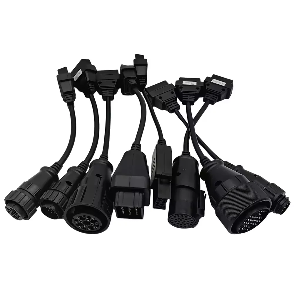Full Set 8pcs Truck obd2 cables Diagnostic obd truck Cable For Delphi DS150 DS150E TCS CDP Multidiag MAN OBD2 Renault Tool