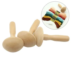 Darning Supplies Kit Wood Darning Mushroom  Needle Sewing Thread Darning Egg for Adults & Kids DIY Handicraft Sewing tool