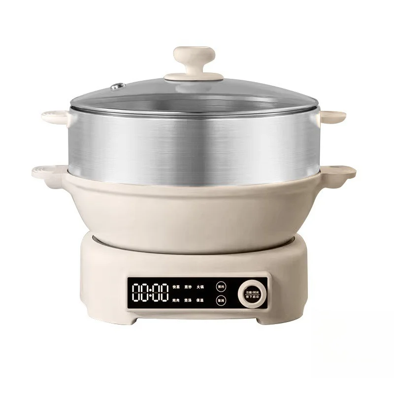 

Multifunctional household split electric hot pot, non-stick electric wok