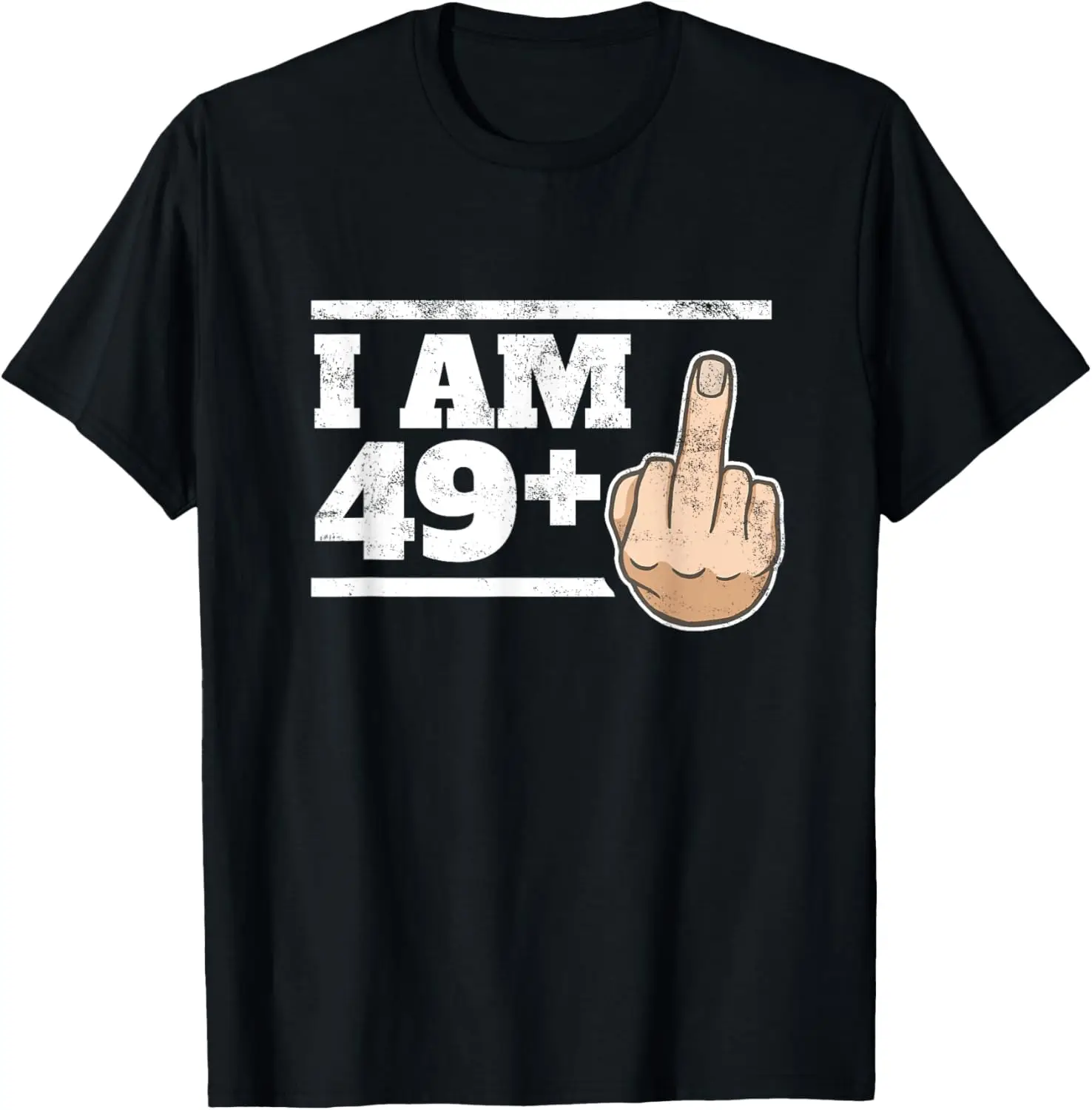 Milestone 50th Birthday - Gag Bday Joke Gift Idea: 49+1 T-Shirt