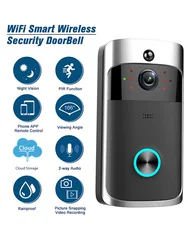 V5 Wireless Smart Doorbell Night Vision 720P HD Voice Intercom Doorbells PIR Detection Motion Sensing Security Protection Device