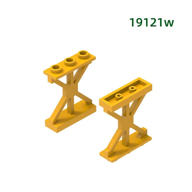 MOC 10PCS 19121W 1x3x2 Zestaw klocków w kształcie litery M Zestaw klocków do budowania ogrodzenia Ozdobny dom Klocki Pomysł Zabawka dla dzieci Prezenty urodzinowe dla dzieci