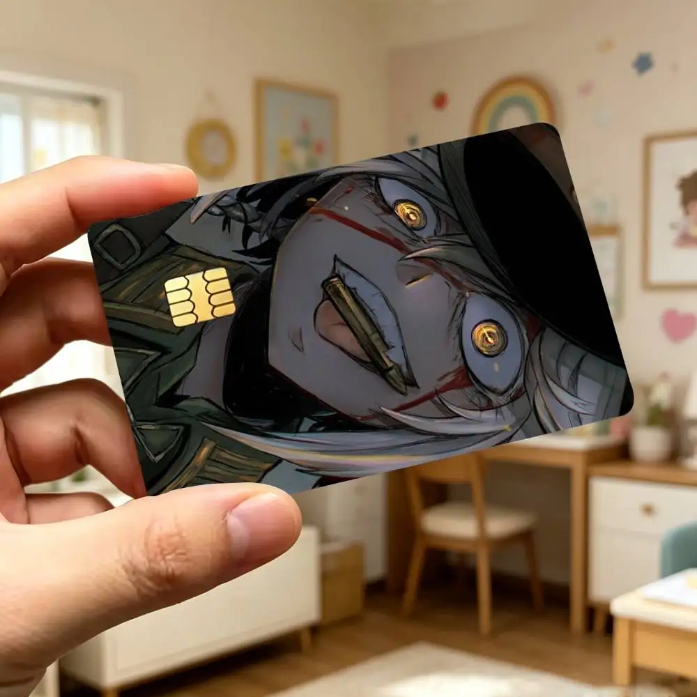 C-Classic Anime Saga Of Tanya The Evil Credit CardHD Stickers Game Card Decal Card Matte Film Skin Small Chip Waterproof Sticker