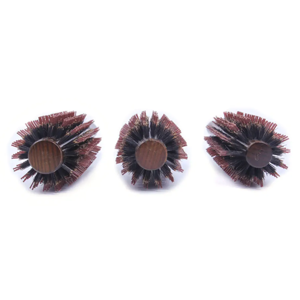 

Curly Hair Comb Boar Bristle Brush Ergonomic Handle Round Wooden Combs for Women Blow Drying Straightening Styling Short Medium