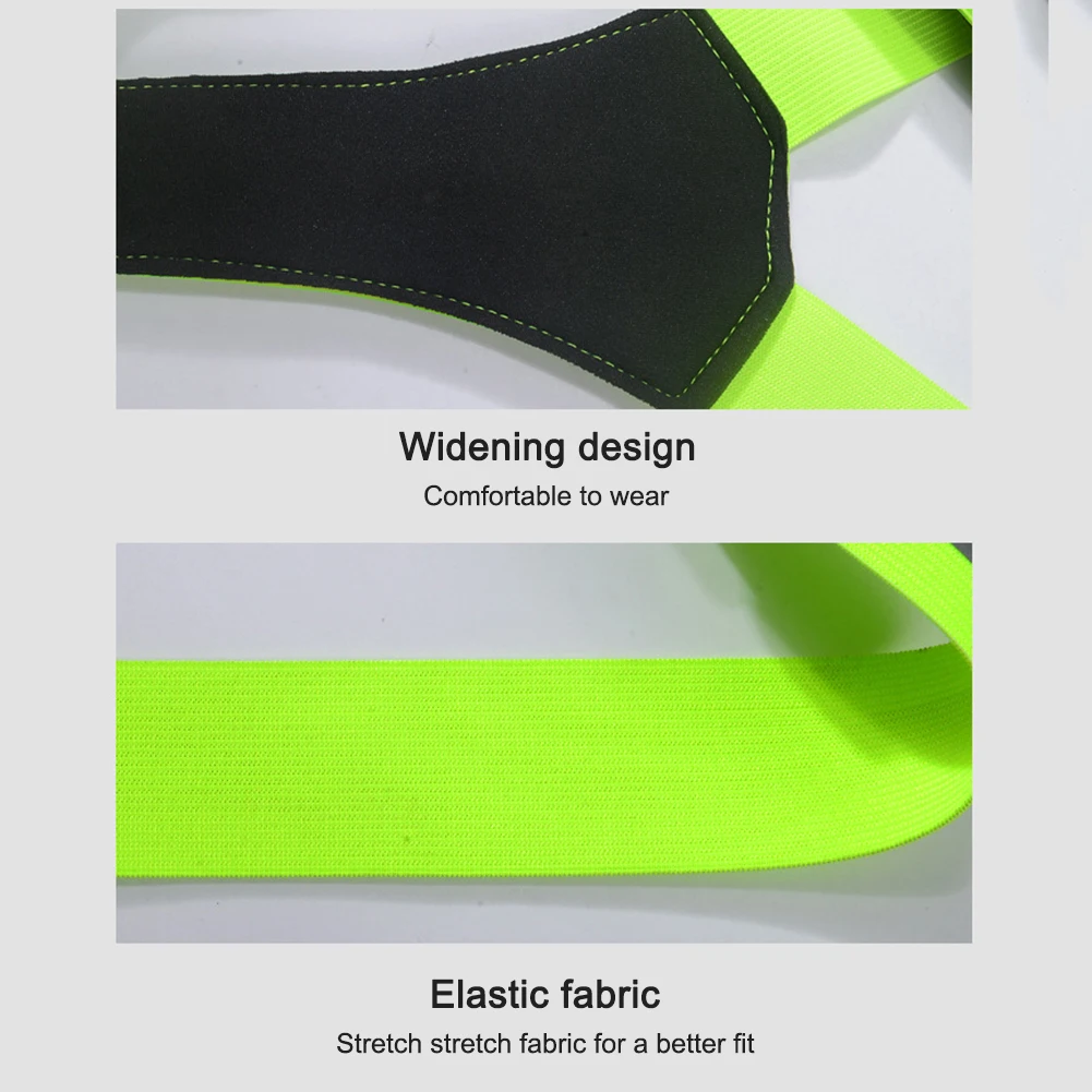 LED Running Cycling Safety Vest USB Rechargeable Reflective Warning Lights Adjustable Night Running Riding Clothing Elastic Band