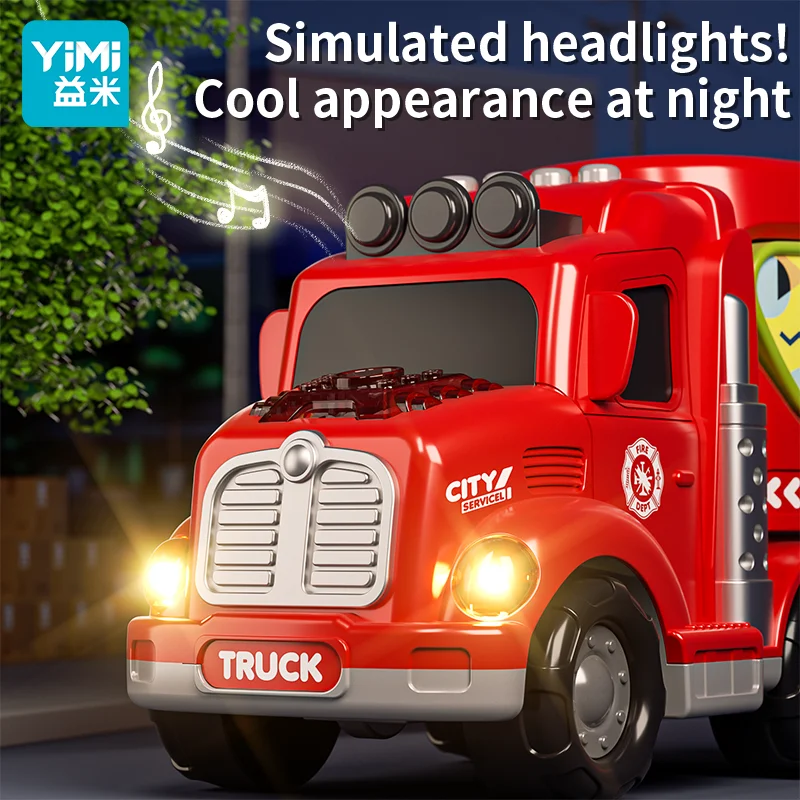 ألعاب شاحنة البناء للأولاد والبنات من سن 3 4 5 6 سنوات، شاحنات نقل الناقل للأطفال، هدية عيد الميلاد للأطفال الصغار