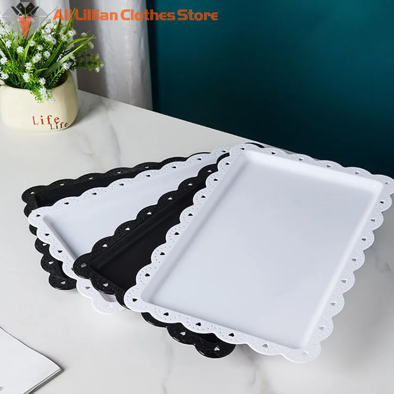 

Пластиковый поднос, элегантная подставка для торта, держатель для свадьбы, дня рождения, вечеринки, крестины, свадебный душ, Рождество