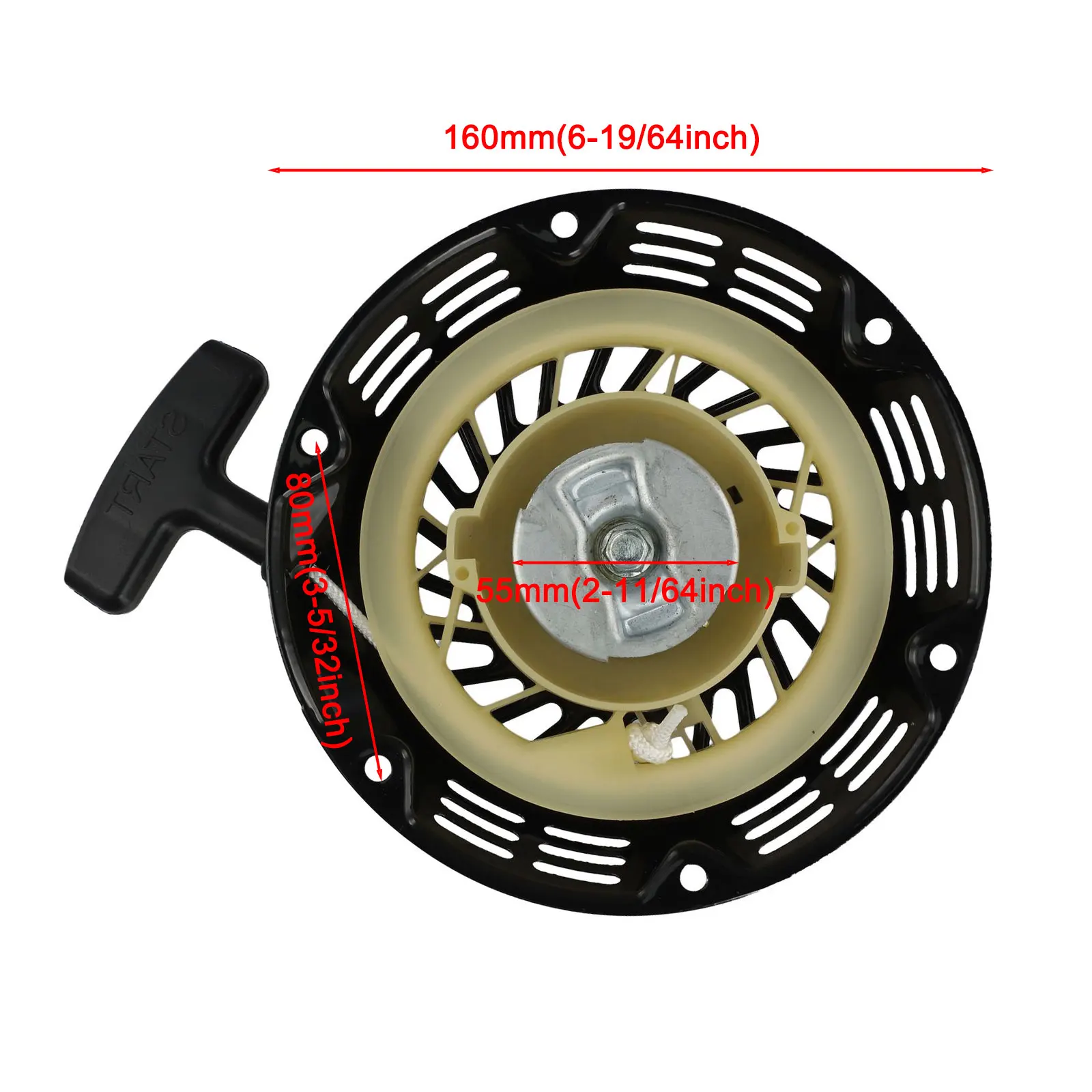 1Set Recoil Pull Start Assembly With Pulley Cup Suitable For Air Compressors Wood Splitters Water Pumps For HONDA Garden Parts