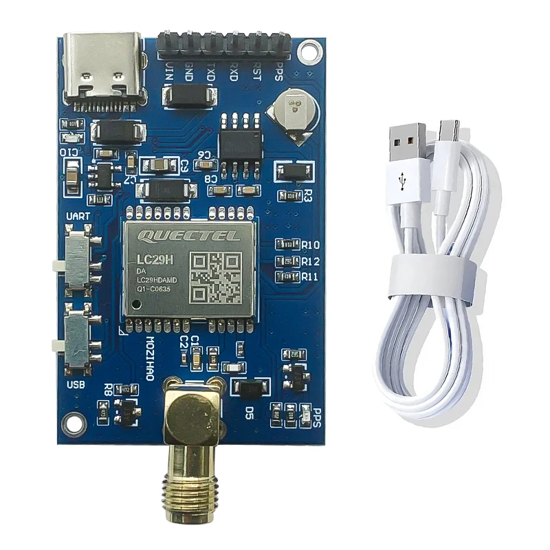 modulo de posicionamento gnss de alta precisao gps l1 l5 dual band rtk diferencial integrado lc29hdamad estacao movel drone 1hz 01