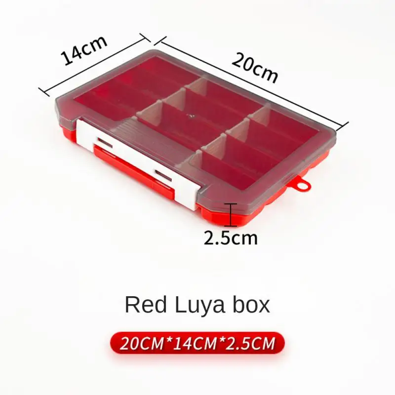 

Portable Multifunctional Luya Accessory Storage Box Large Capacity Fake Bait Storage Box Detachable Baffle Fishing Tackle Box