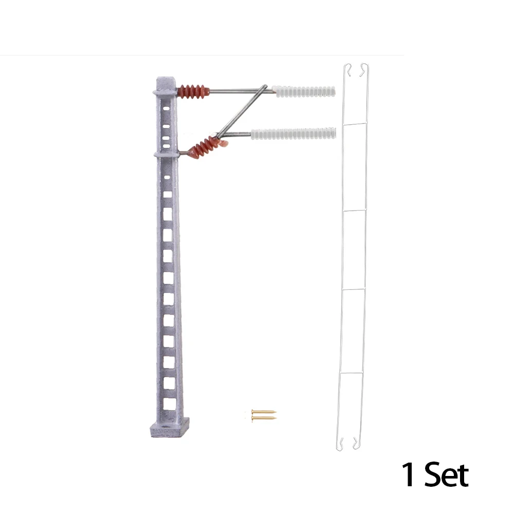 N Scale 1:160 Train Model Accessories Catenary Contact Network Stringing Post Stainless Steel Wire Screws