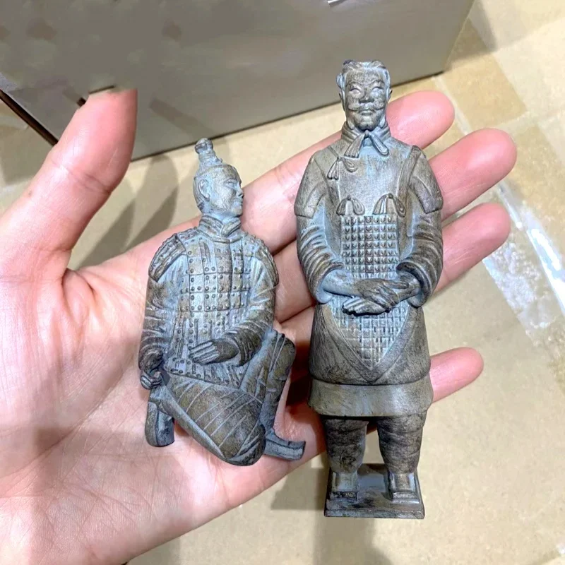 2024 fashion 2pc Table top decoration of ancient Chinese Terra Cotta Warriors