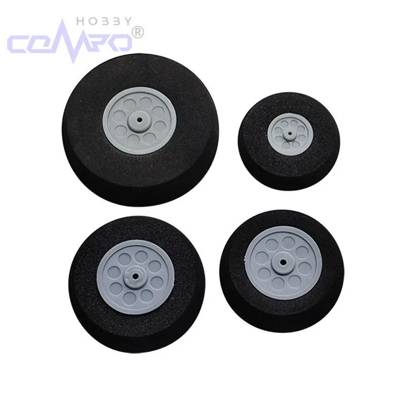 Roues en éponge légère pour train d'atterrissage, 2 pièces, diamètre 25mm-110mm, pneu Miniature pour KT mousse à aile fixe, modèle d'avion RC, remplacement d'avion