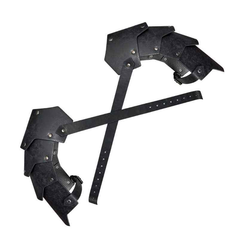 Armaduras ombro medievais Steampunk Armaduras peito Armas arnês ajustáveis