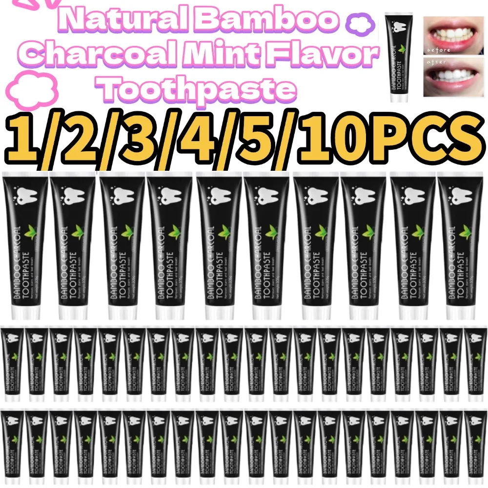 Bamboo Charcoal Toothpaste Whitening Teeth Activated Carbon Removing Yellow Teeth Cleaning Tooth Stain Fresh Oral Tooth Care