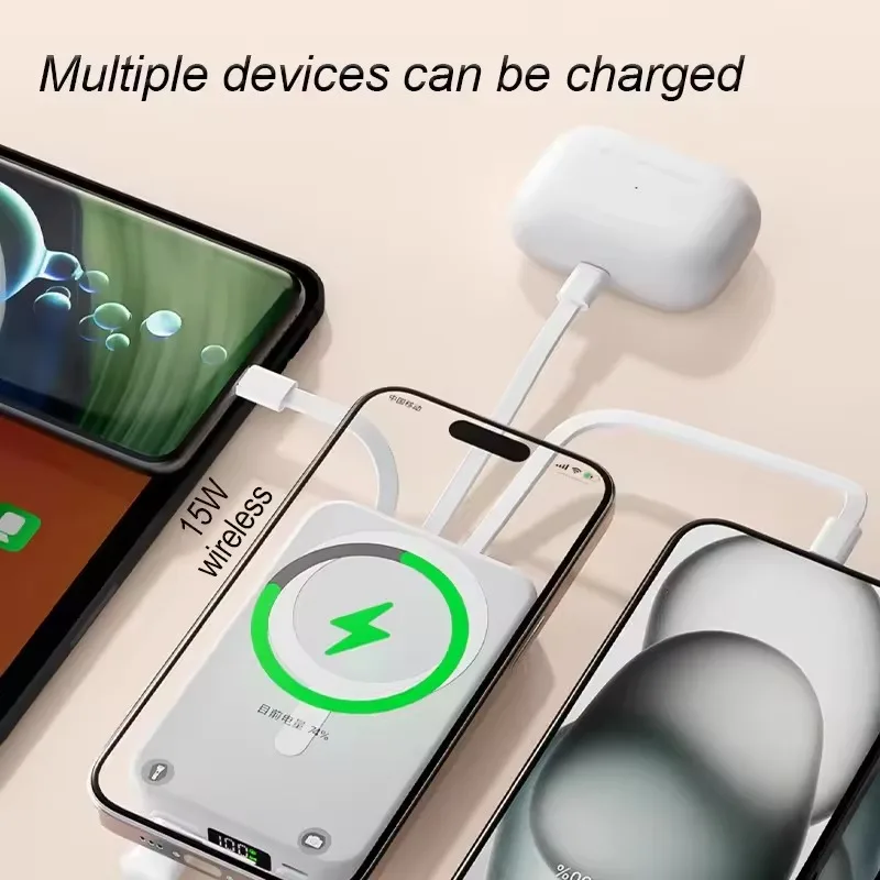 Magnetic Power Bank for Magsafes 10000mAh Wireless PD 22.5W Fast Charger Powerbank External Battery for IPhone Samsung Xiaomi view 5