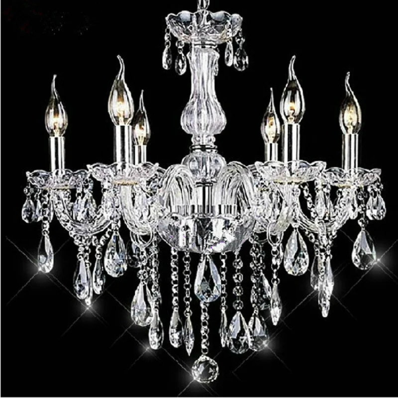 

Cheap crystal chandelier home lighting lustres de cristal E14 bulb light fixtures Chandelier and Pendant Living Room Indoor Lamp