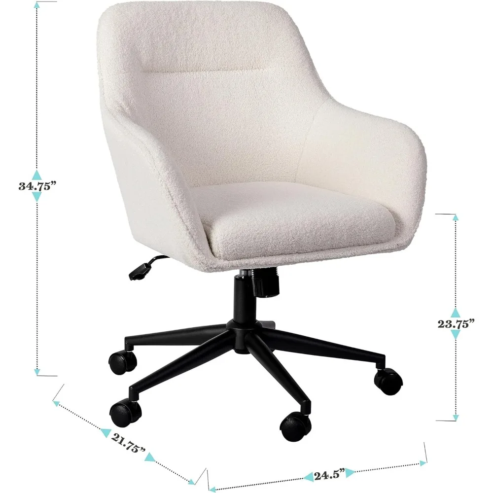 Swivel Task Chair With Flared Arms for Home Office Computer Armchair Gaming Furniture