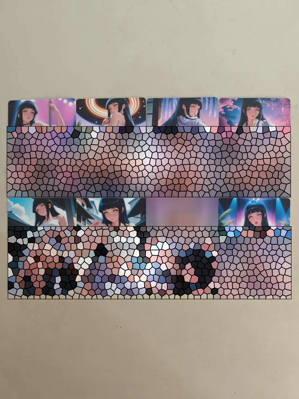 8Pcs/set Sexy Card Naruto Hinata Dance Tsunade Ino Tenten Kushina Kurenai DIY Cards Animation Collection Card view 4