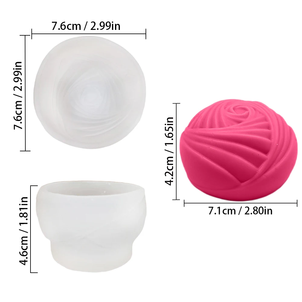 New Rose Silicone 3D Soap Mold Cake Mold Candle Mold Cupcake Jelly Candy Chocolate Decoration Baking Tool Kitchen Accessory