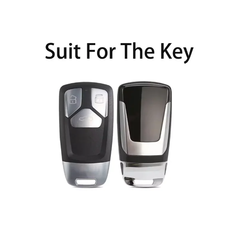 Smooth TPU Car Key Case Cover for Audi A4 B9 A5 A6 8S 8W Q5 Q7 4M S4 S5 S7 TT TTS TFSI RS Protector KEY Shell Fob Accessories